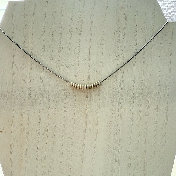 Silpada Retired Sterling Disc Bead Necklace – 16” - Picture 8 of 8